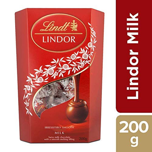 Lindt LINDOR Milk Chocolate Truffles, 7.05 oz / 200 g