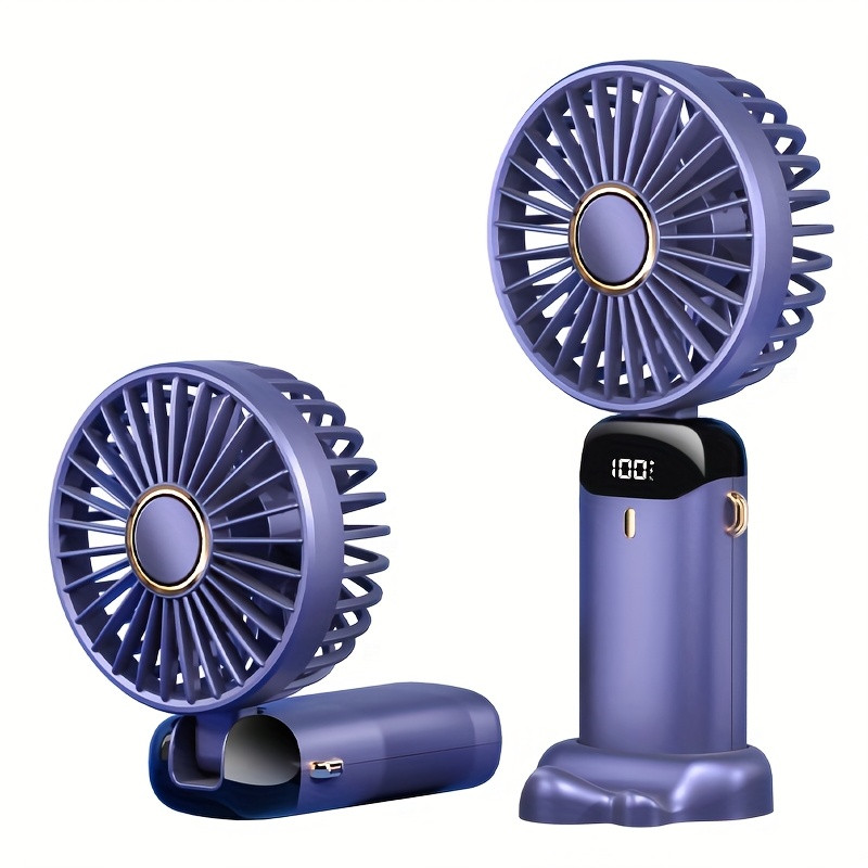 Rechargeable Mini Fan with LED Display