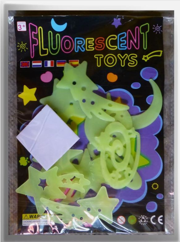 Glow in the Dark Stars Luminous Planets Moon Space