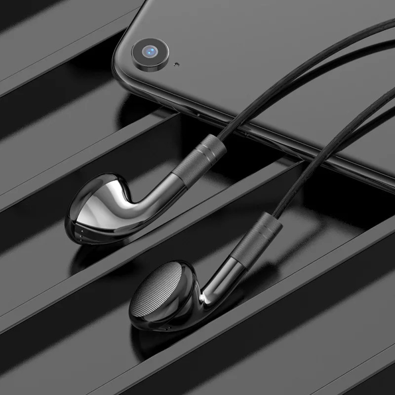 #3.5mm Wired Control Earphones In-Ear Headphones For IOS Android Earbuds Hifi Stereo Headsets Sports Gamer Handsfree with HD Mic