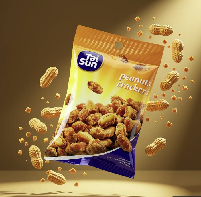 Tai Sun Peanut Crackers 40g – Crispy Coated Peanuts Snack | Crunchy Savory Ready-to-Eat Snack Pack