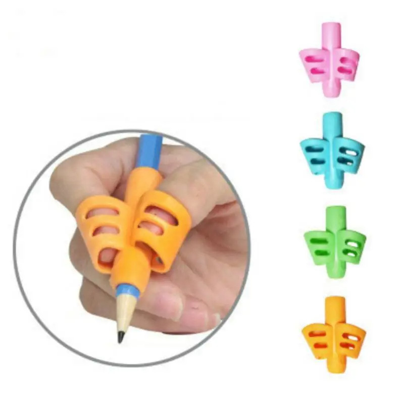 Soft Silica Pencil Grasp Two-Finger Gel Pen Grips