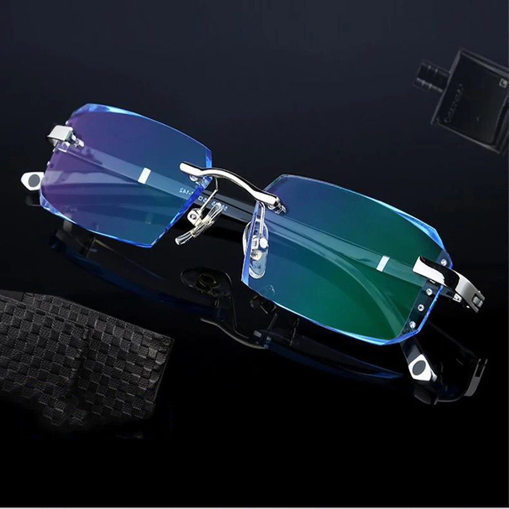 Presbyopic Glasses Frameless HD Anti Blue Presbyopic Glasses