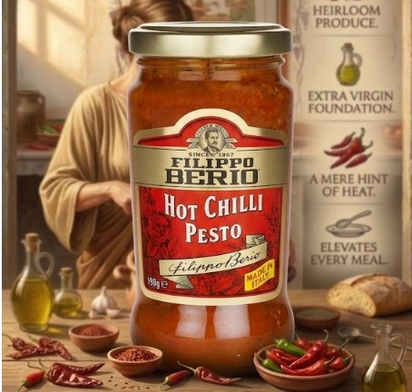 FILIPPO BERIO HOT CHILLI PESTO 190G