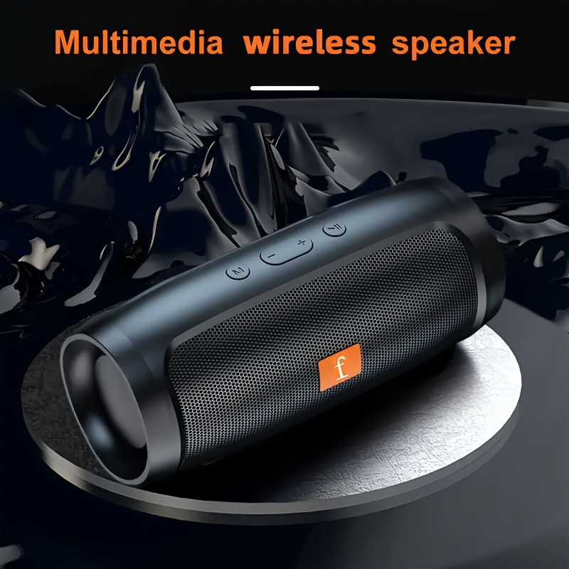 Wireless Stereo Speaker, Tabletop Active Subwoofer with 3D Surround HIFI Sound, USB Charging, Button Control,