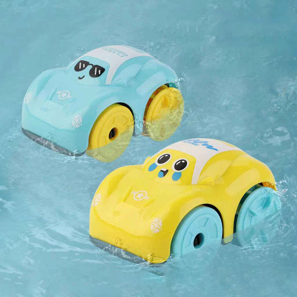 Clockwork Car Cartoon Vehicle Baby Bath