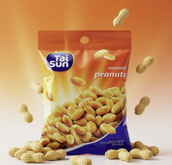 Tai Sun Roasted Peanuts Snack Pack – Crispy & Fresh Roasted Nuts | Ready-to-Eat Healthy Snack | Perfect Party & Travel Treat