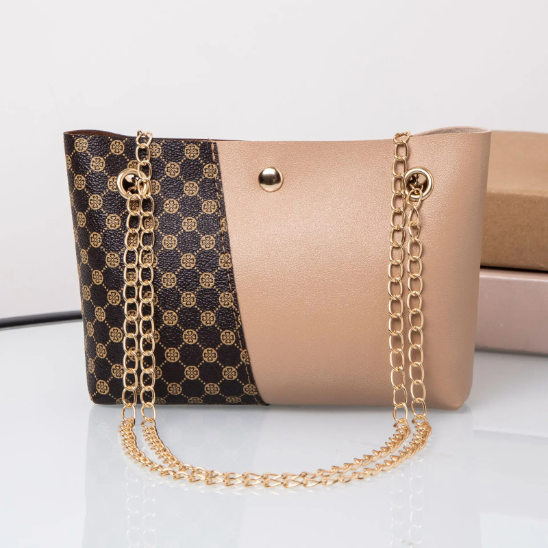fashion polka dot printing chain bucket bag